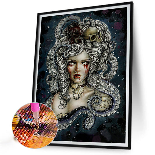 Dark Weeping Goddess - Full Round Drill Diamond Painting 30*40CM
