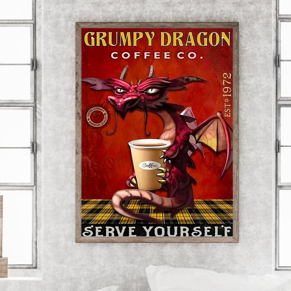 Red Pterosaur - Full Round Drill Diamond Painting 30*40CM