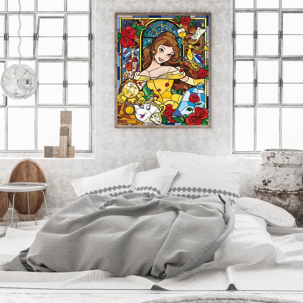 Princess Belle - Full Round Drill Diamond Painting 50*60CM