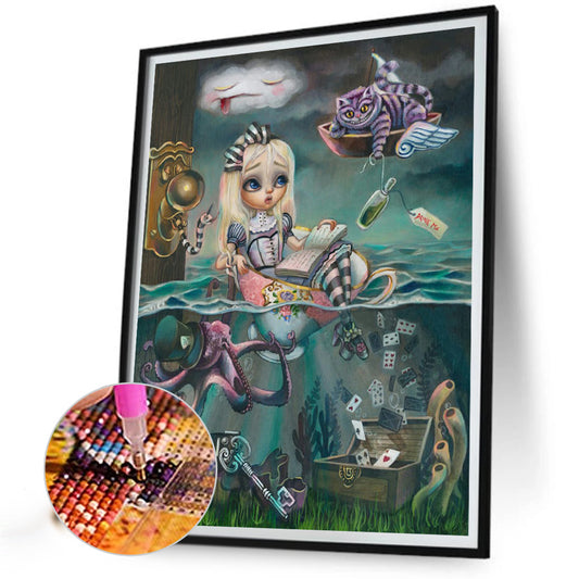 Alice In Wonderland - Full Round Drill Diamond Painting 30*40CM