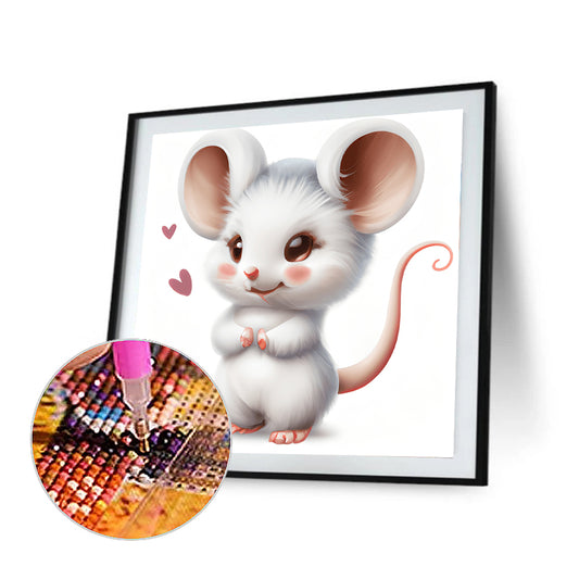 Pink Cute Animals - Full Round Drill Diamond Painting 30*30CM