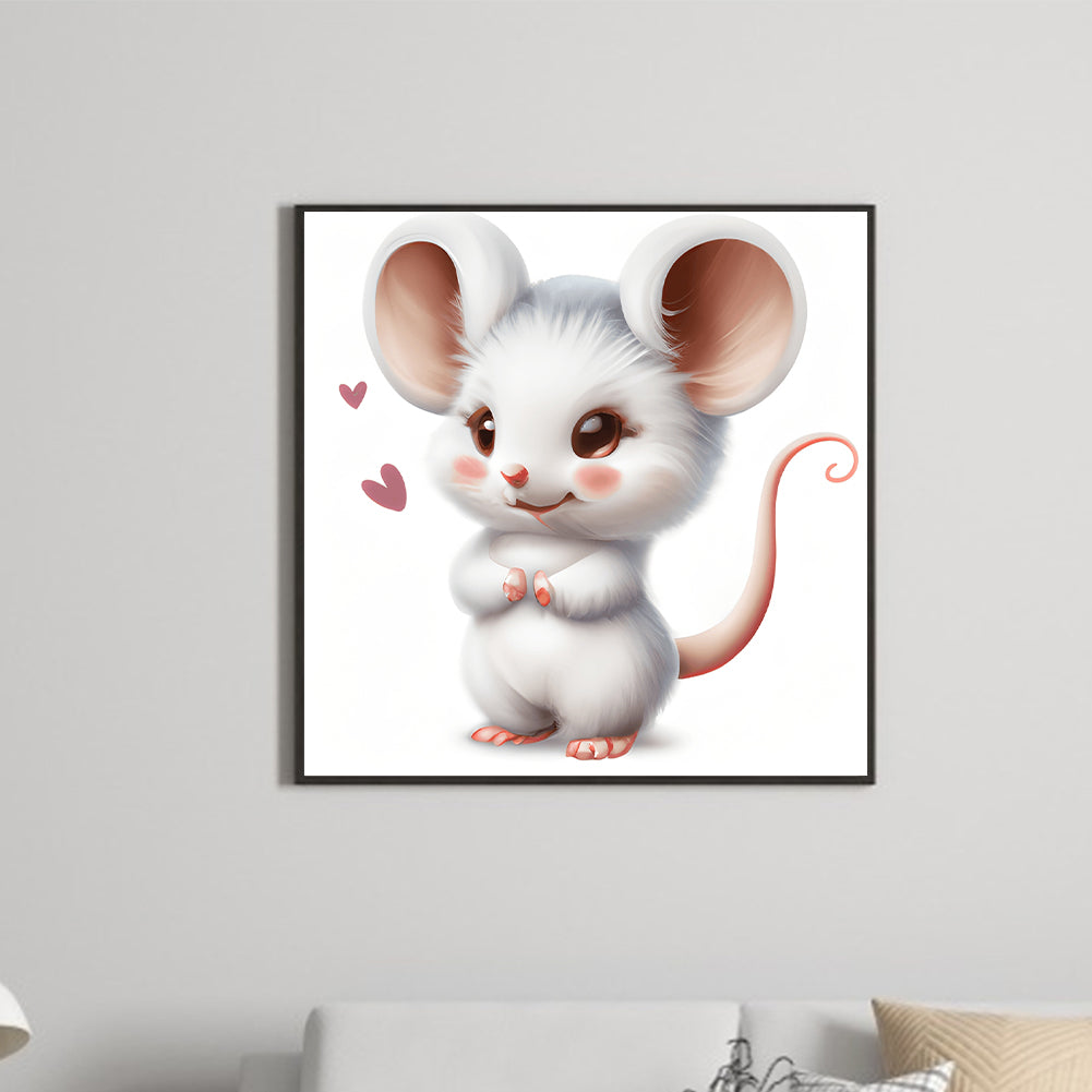 Pink Cute Animals - Full Round Drill Diamond Painting 30*30CM