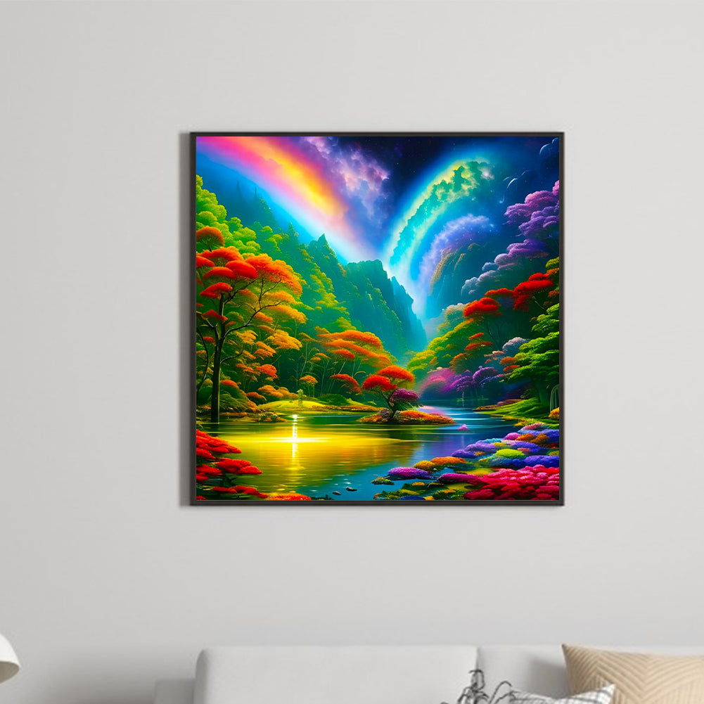 Colorful Forest - Full Round Drill Diamond Painting 50*50CM