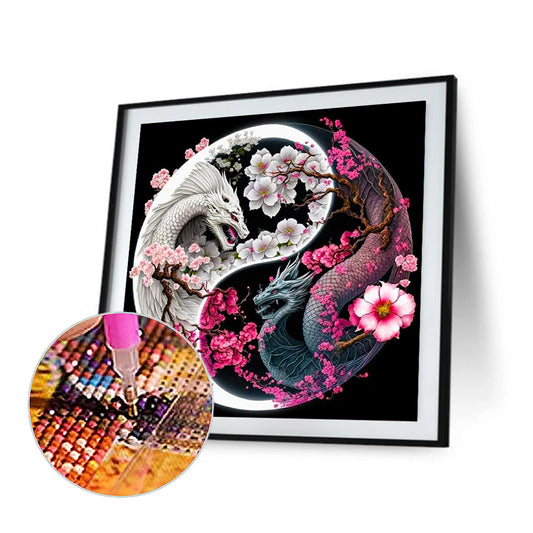 Tai Chi Yin Yang Dragon - Full Round Drill Diamond Painting 50*50CM