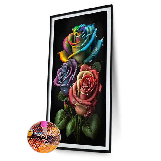Aurora Rose - Full Square Drill Diamond Painting 40*70CM