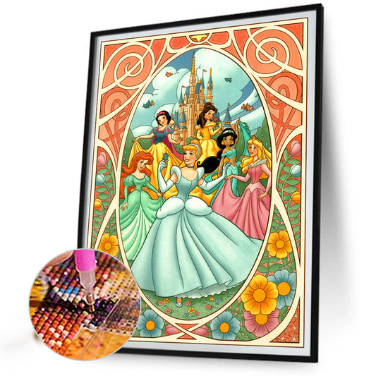 Disney Princess - Full Round Drill Diamond Painting 30*40CM