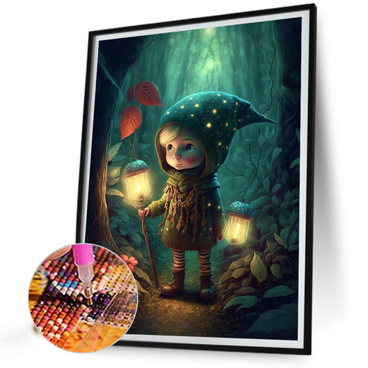 Forest Elf Girl - Full Round Drill Diamond Painting 30*40CM