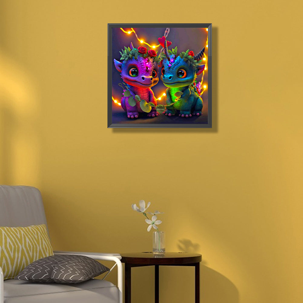 Colorful Pterosaur - Full Square Drill Diamond Painting 50*50CM