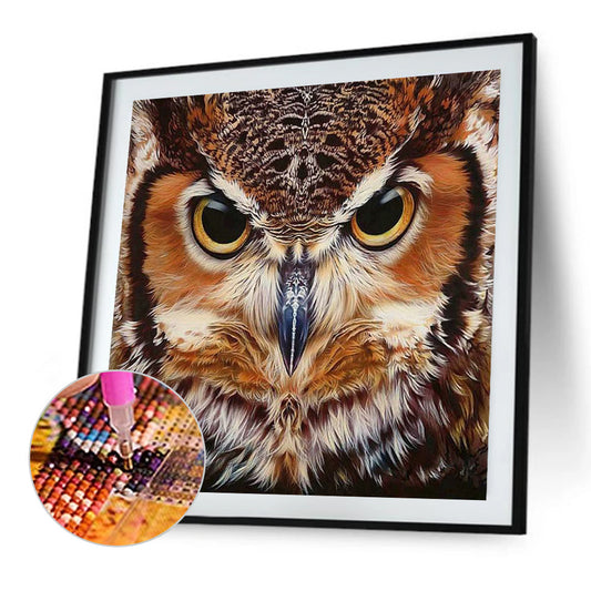 Owl - Full Round Drill Diamond Painting 50*50CM