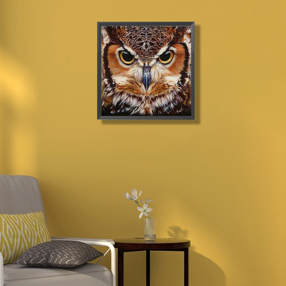 Owl - Full Round Drill Diamond Painting 50*50CM