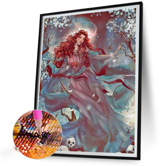 Comprehend The Goddess Of Flying Apsaras - Full Round Drill Diamond Painting 30*40CM