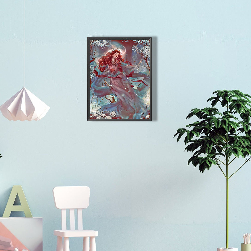 Comprehend The Goddess Of Flying Apsaras - Full Round Drill Diamond Painting 30*40CM