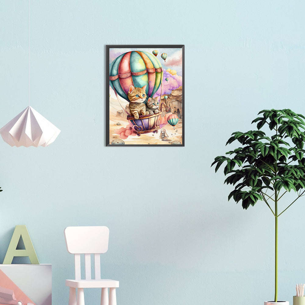 Kitten - Full Round Drill Diamond Painting 30*40CM