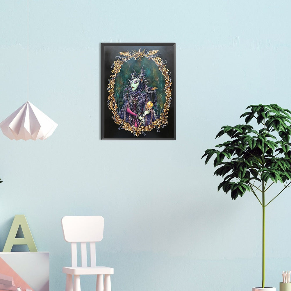 Maleficent Evil Stepmom - Full Round Drill Diamond Painting 30*40CM