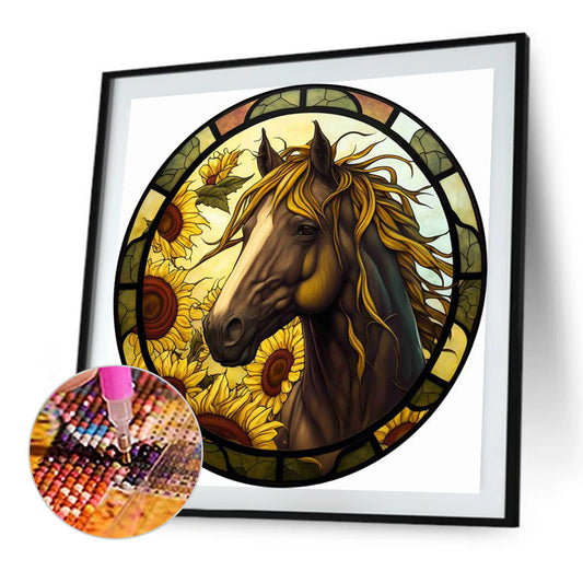 Art Window Painting - Full Round Drill Diamond Painting 30*30CM