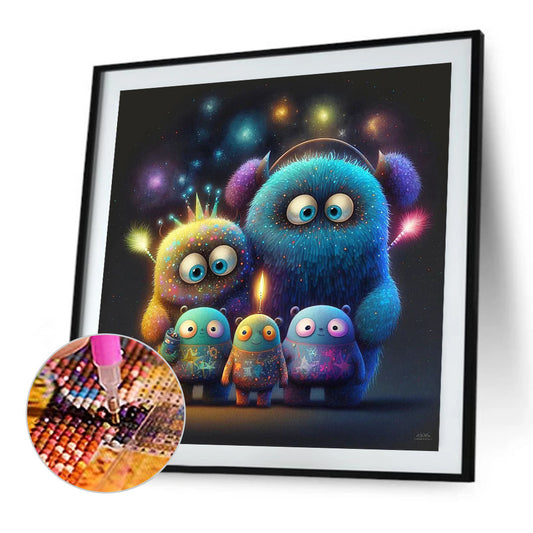 Aliens - Full Round Drill Diamond Painting 30*30CM