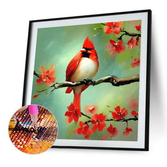 Cardinal - Full Round Drill Diamond Painting 30*30CM