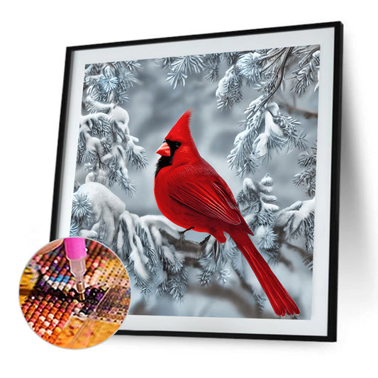 Cardinal - Full Round Drill Diamond Painting 30*30CM