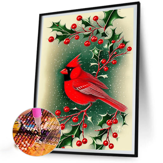 Cardinal - Full Round Drill Diamond Painting 30*40CM