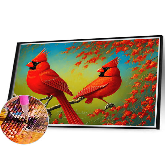 Cardinal - Full Round Drill Diamond Painting 40*30CM