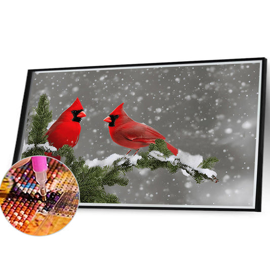 Cardinal - Full Round Drill Diamond Painting 40*30CM