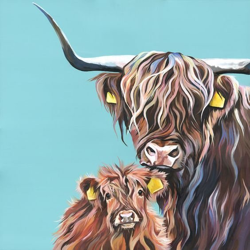 Highland Yak - Full Round Drill Diamond Painting 35*35CM