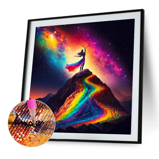 Dream Rainbow World - Full Round Drill Diamond Painting 30*30CM