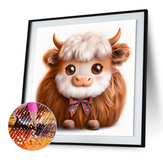 Highland Yak - Full Round Drill Diamond Painting 30*30CM