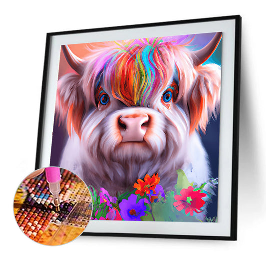 Highland Yak - Full Round Drill Diamond Painting 30*30CM