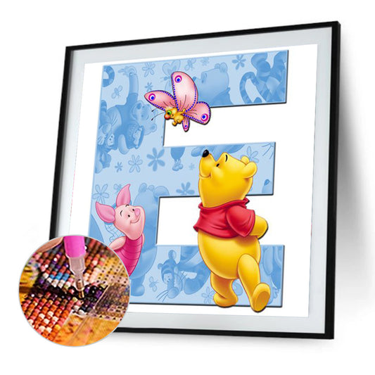 Winnie The Pooh Letter E - Full Square Drill Diamond Painting 30*30CM