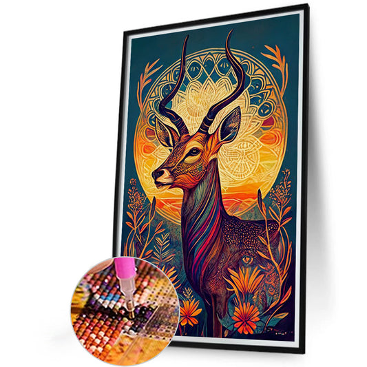 Totem Elk - Full Round Drill Diamond Painting 30*40CM
