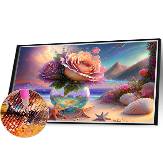 Sea Beach - Full Round Drill Diamond Painting 40*30CM