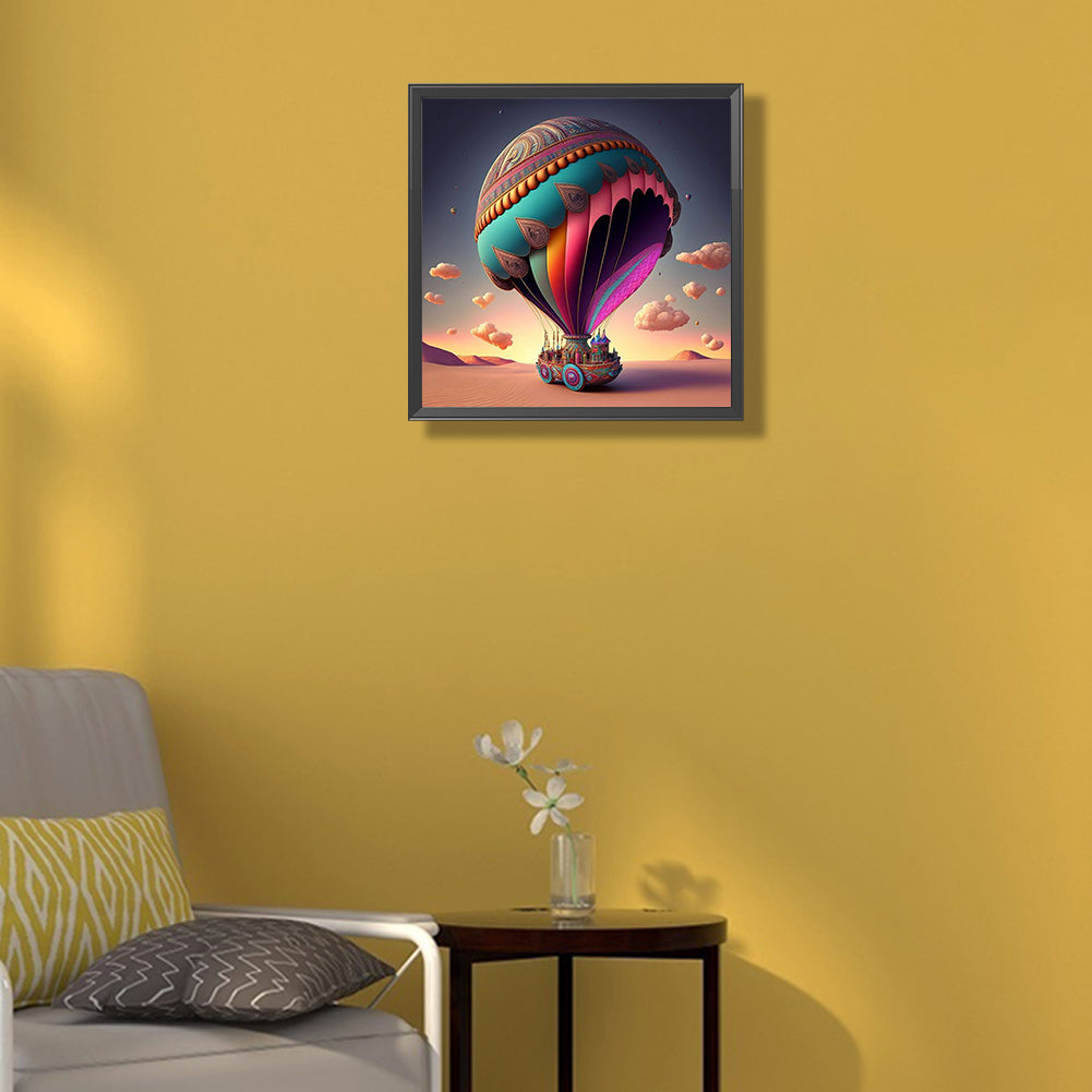 Hot Air Balloon - Full Round Drill Diamond Painting 30*30CM
