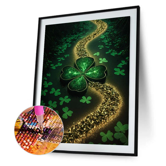 Fluorescent Green Lake - Full Round Drill Diamond Painting 30*40CM