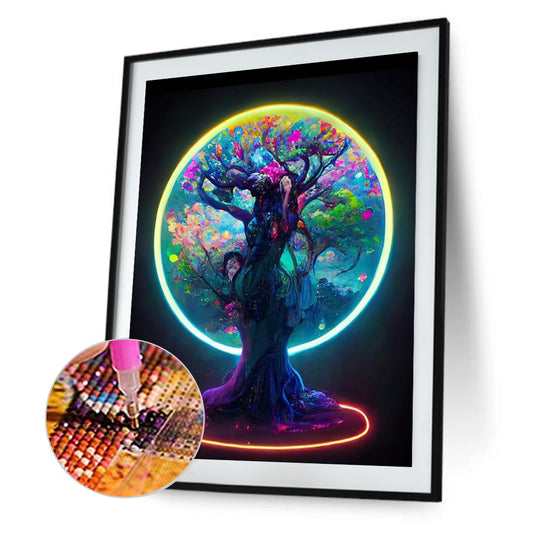 Moonlight Tree Of Life - Full Round Drill Diamond Painting 30*40CM