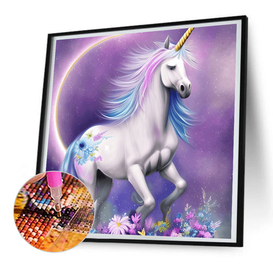 Elf Unicorn - Full Round Drill Diamond Painting 30*30CM