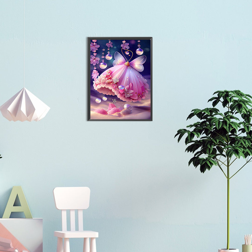 Butterfly Crystal Pendant - Full Round Drill Diamond Painting 30*40CM