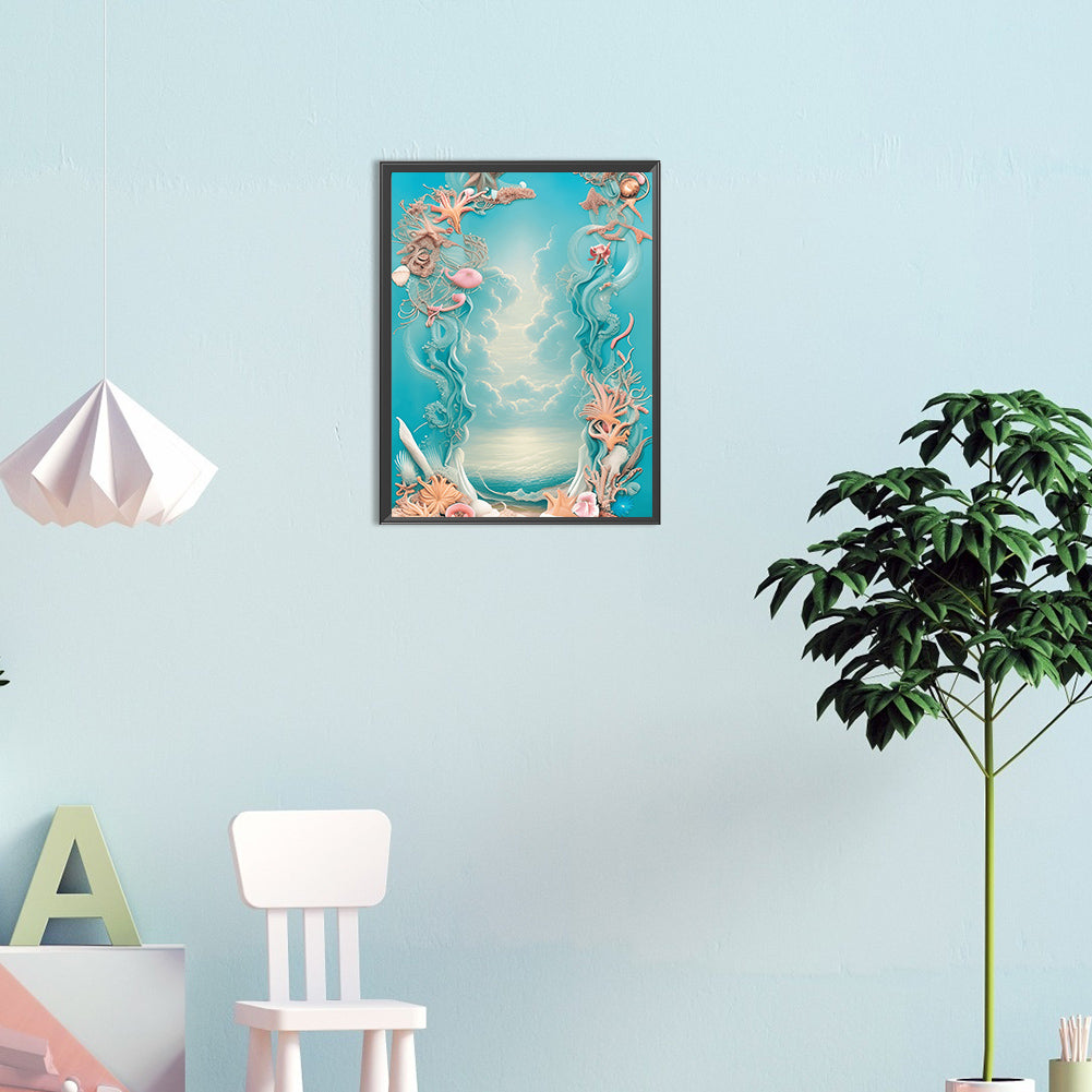 Dream Beach Shells - Full Round Drill Diamond Painting 30*40CM