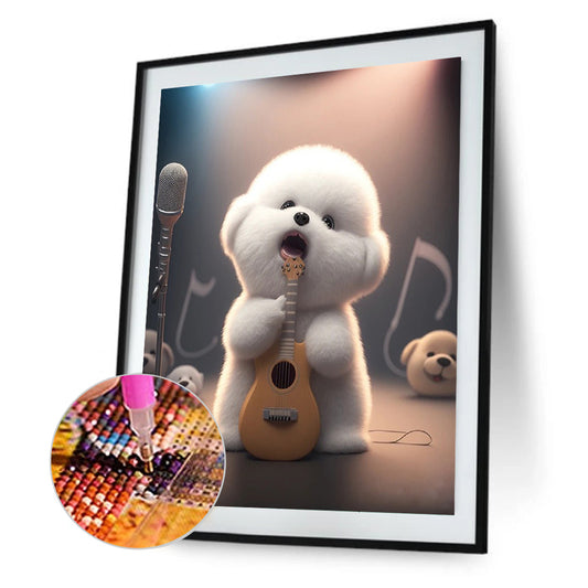 Singing Dog - Full Square Drill Diamond Painting 30*40CM