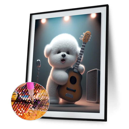 Singing Dog - Full Square Drill Diamond Painting 30*40CM