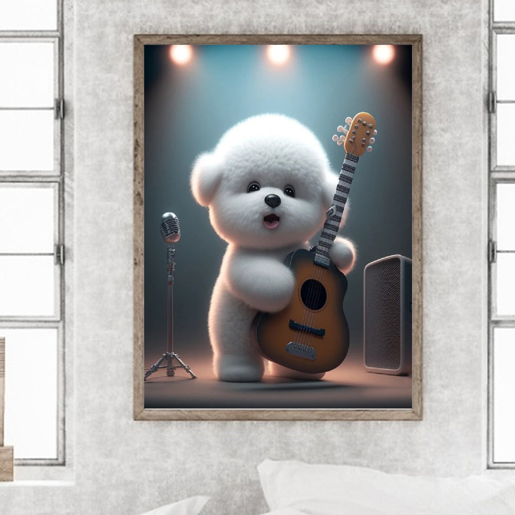 Singing Dog - Full Square Drill Diamond Painting 30*40CM