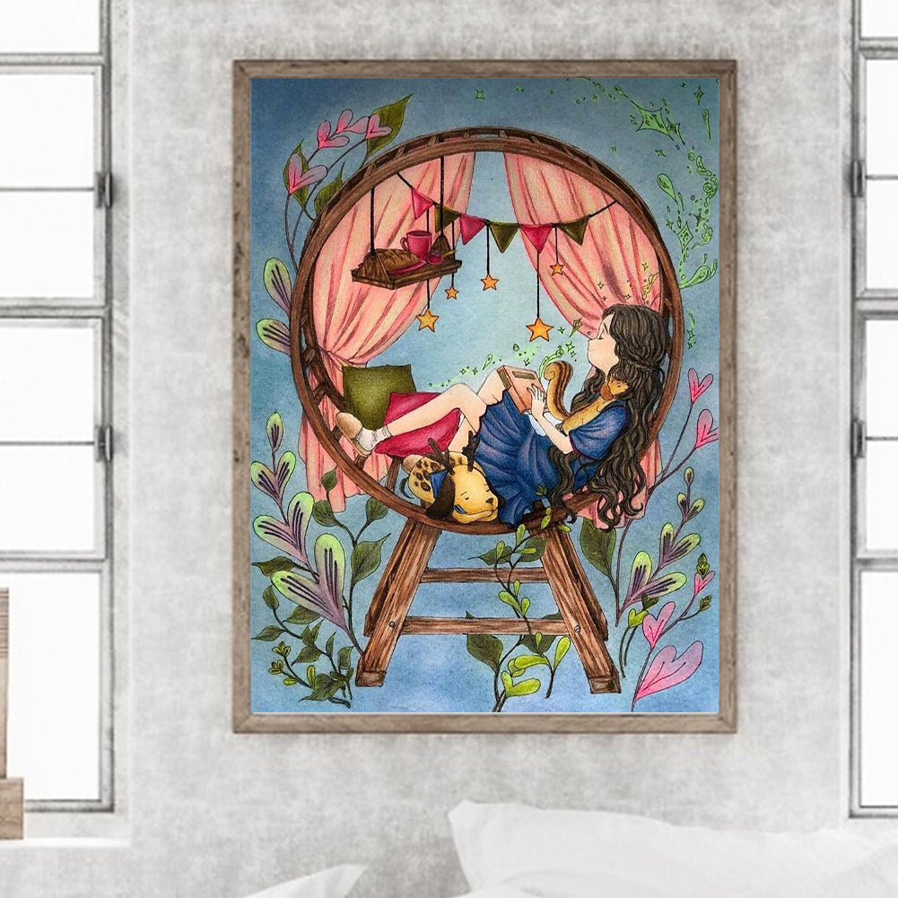 Little Girl - Full Round Drill Diamond Painting 30*40CM