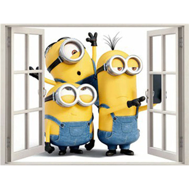 Minion In The Frame - Full Square Drill Diamond Painting 40*30CM