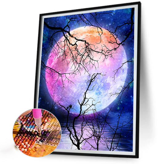 Moonlight In The Forest - Full Round Drill Diamond Painting 30*40CM