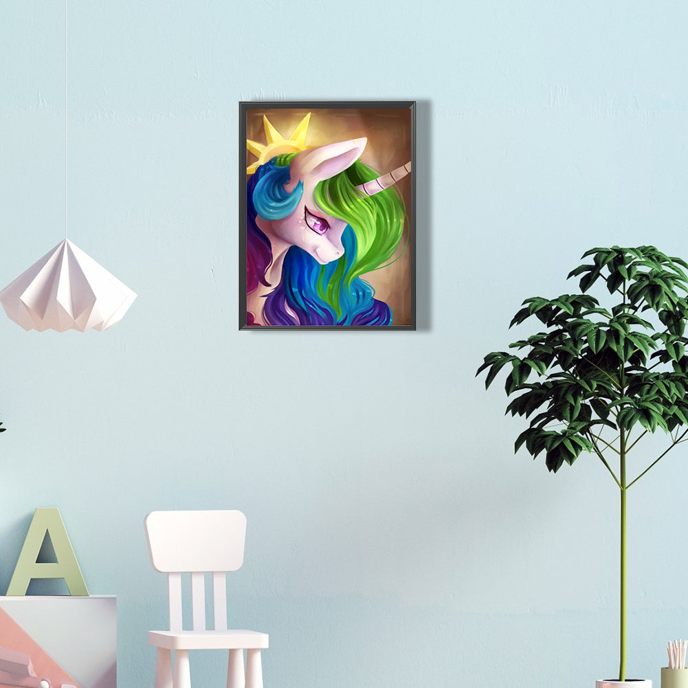 Joyful Cosmic Princess - Full Round Drill Diamond Painting 30*40CM