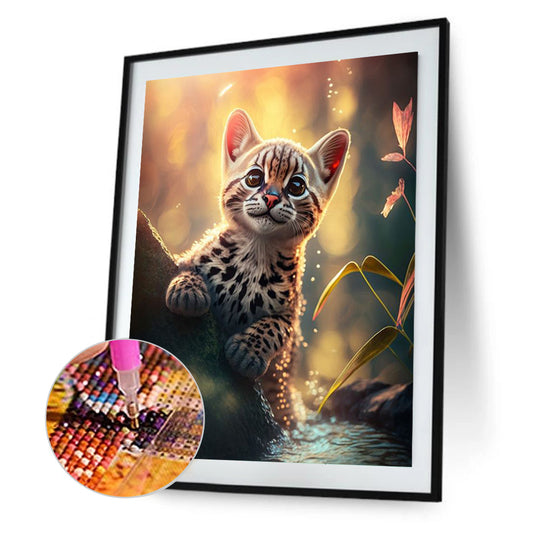 Little Cheetah - Full Square Drill Diamond Painting 40*50CM