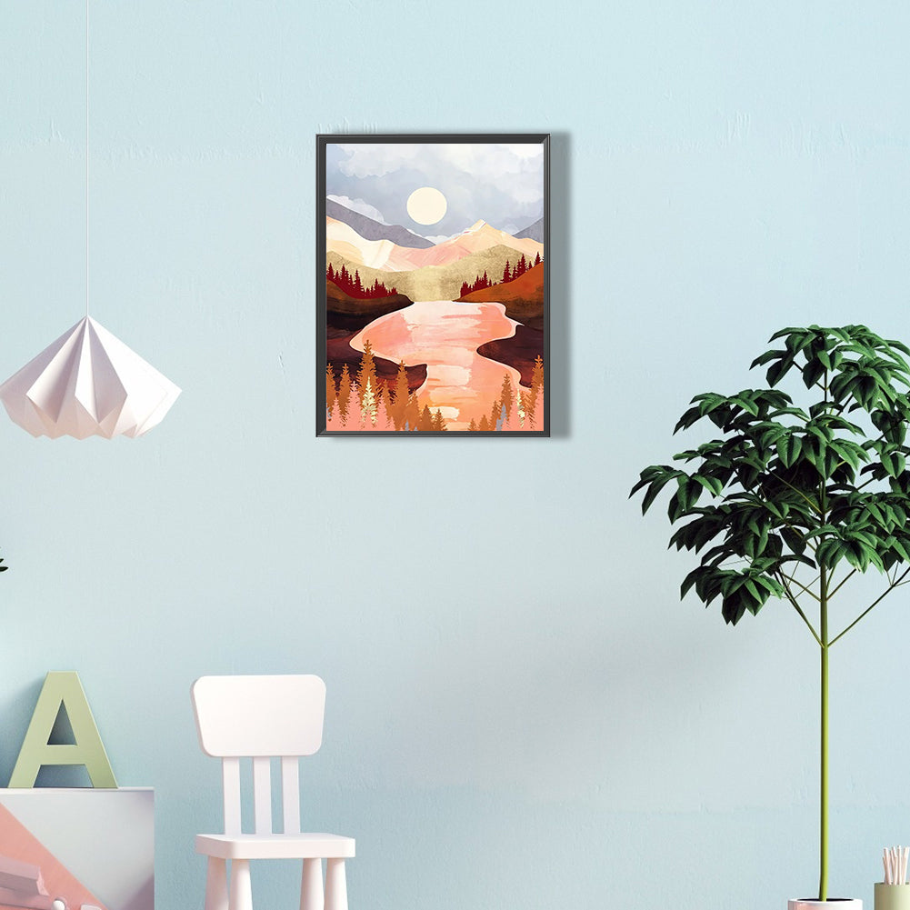 Red Forest - Full Round Drill Diamond Painting 30*40CM