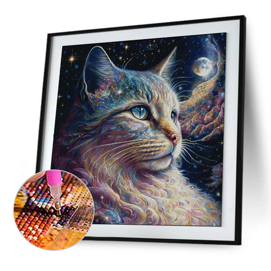 Cats And The Universe - Full Round Drill Diamond Painting 30*30CM