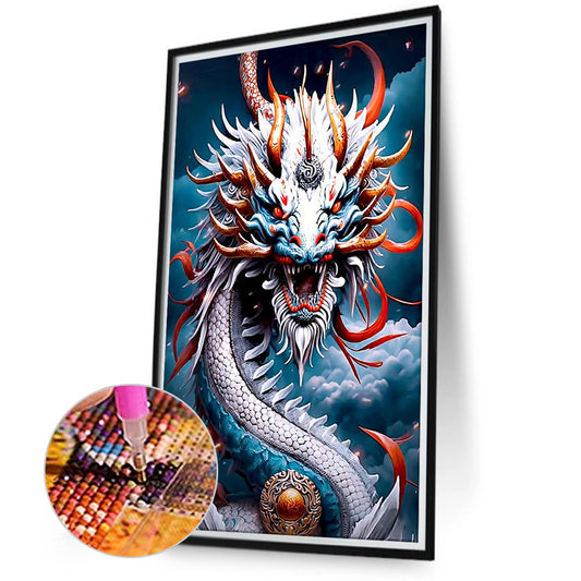 Ferocious Dragon - Full Round Drill Diamond Painting 40*70CM