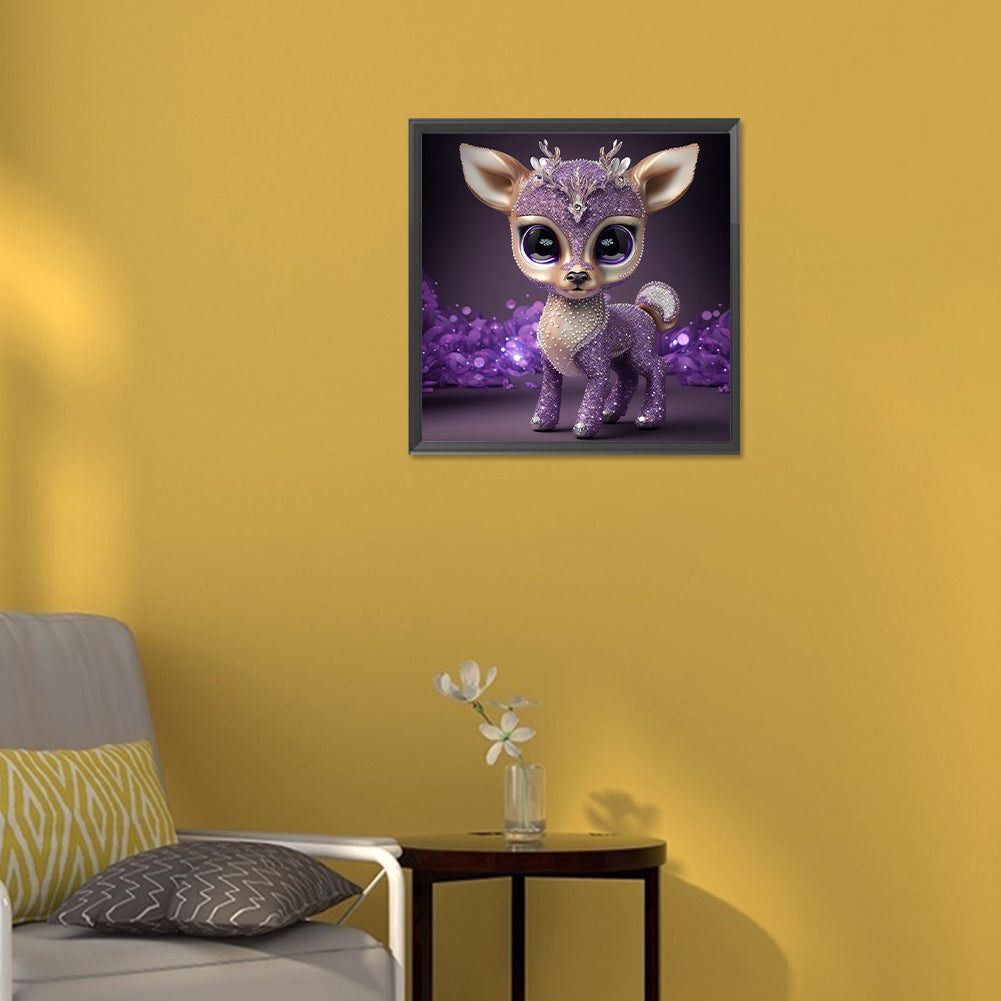Deer - Full Round Drill Diamond Painting 30*30CM